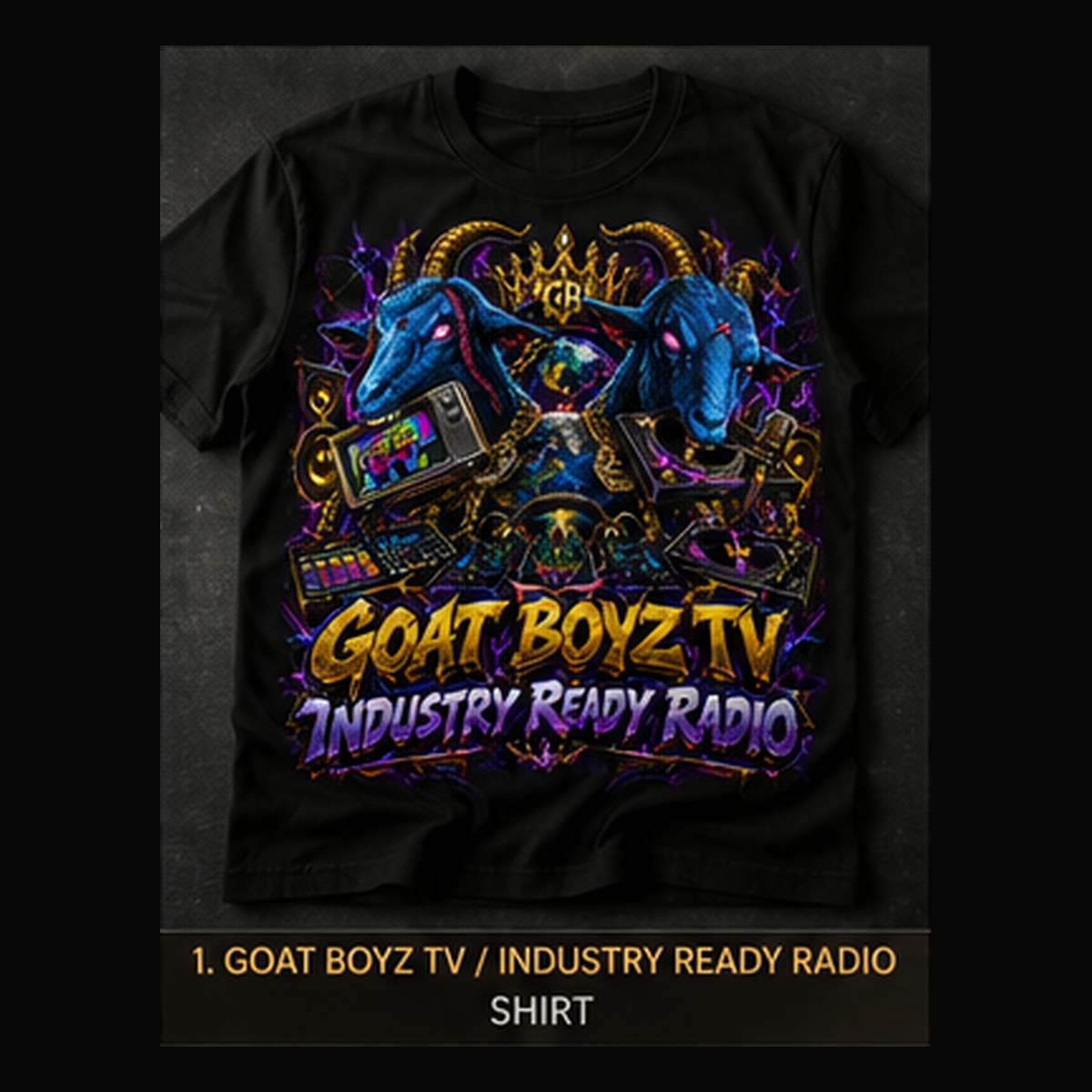 Electric GOAT Boyz T-shirt mockup