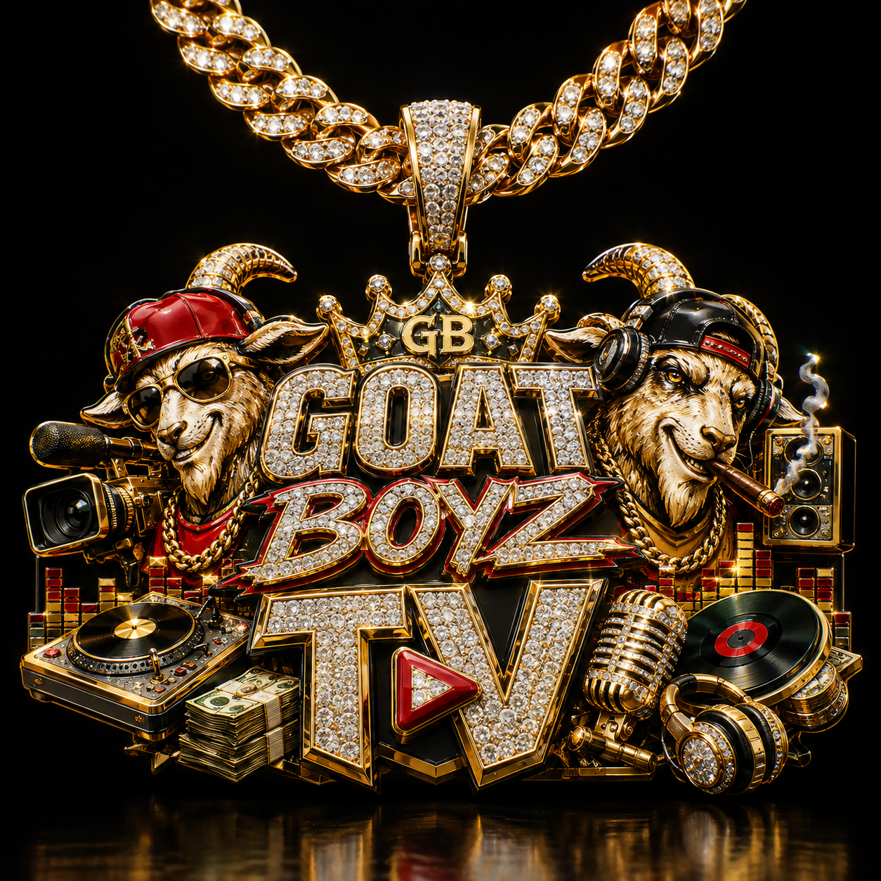 GOAT Boyz TV pendant necklace concept